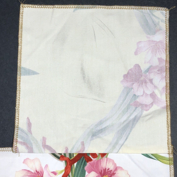 Seaside Frolic Fabric Beacon Hill in Pink Lily Remnant Rare Discontinued - Picture 7 of 12